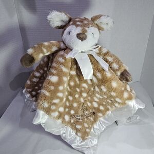 17" Bearington Lovey Baby Deer Snuggler Lovey Fawn Security Blanket Plush Willow